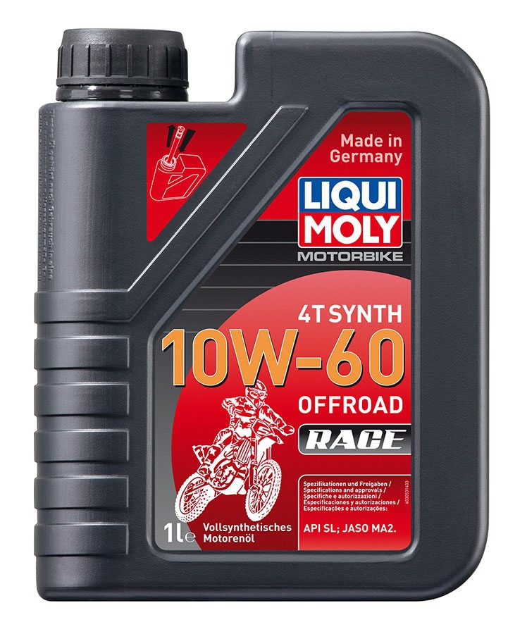 LIQUI MOLY Motorbike 4T Synth 10W60 Offroad Race, plně syntetický motorový olej 1 l