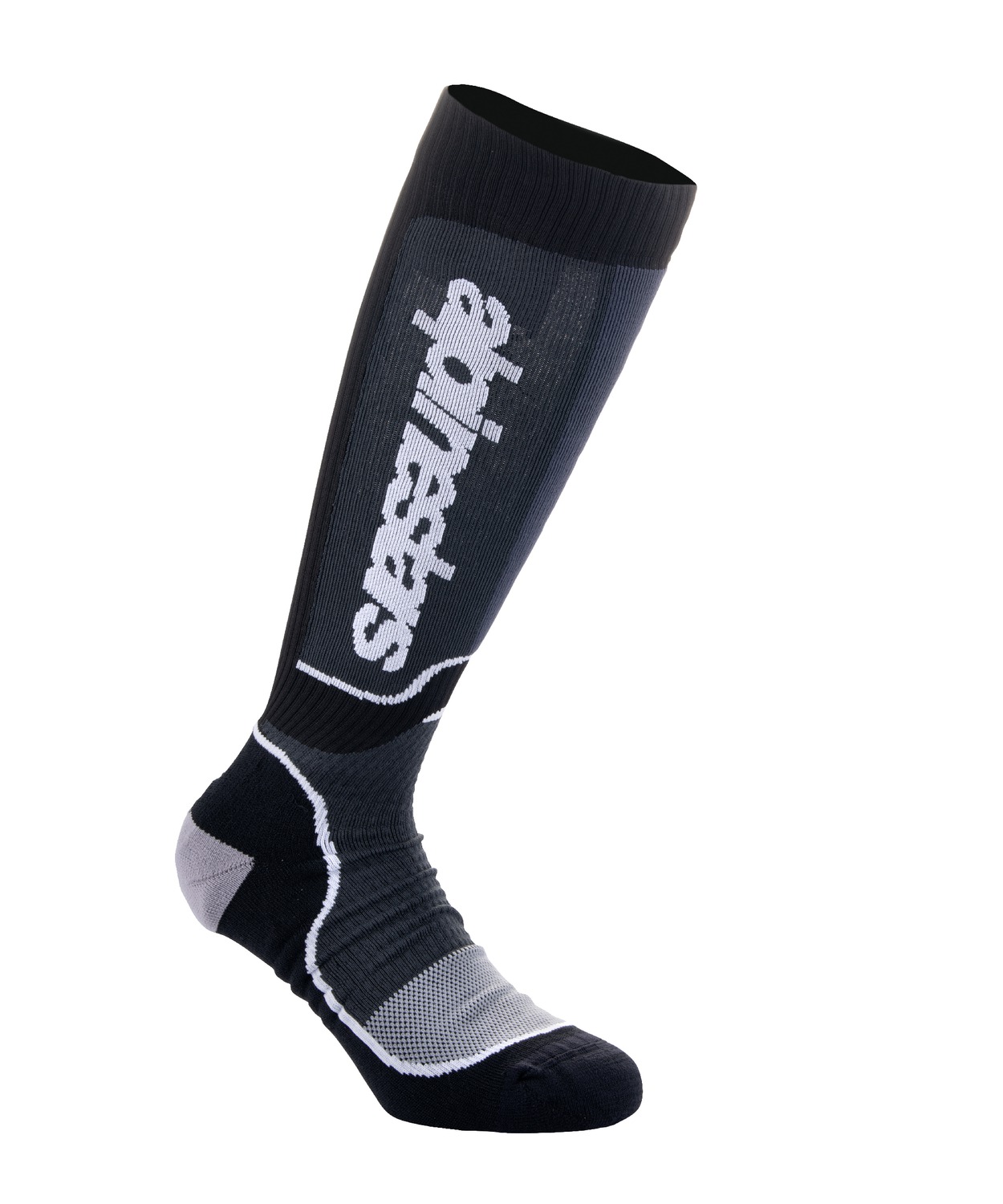 ponožky MX PLUS, ALPINESTARS, dětské (černá/bílá) 2024
