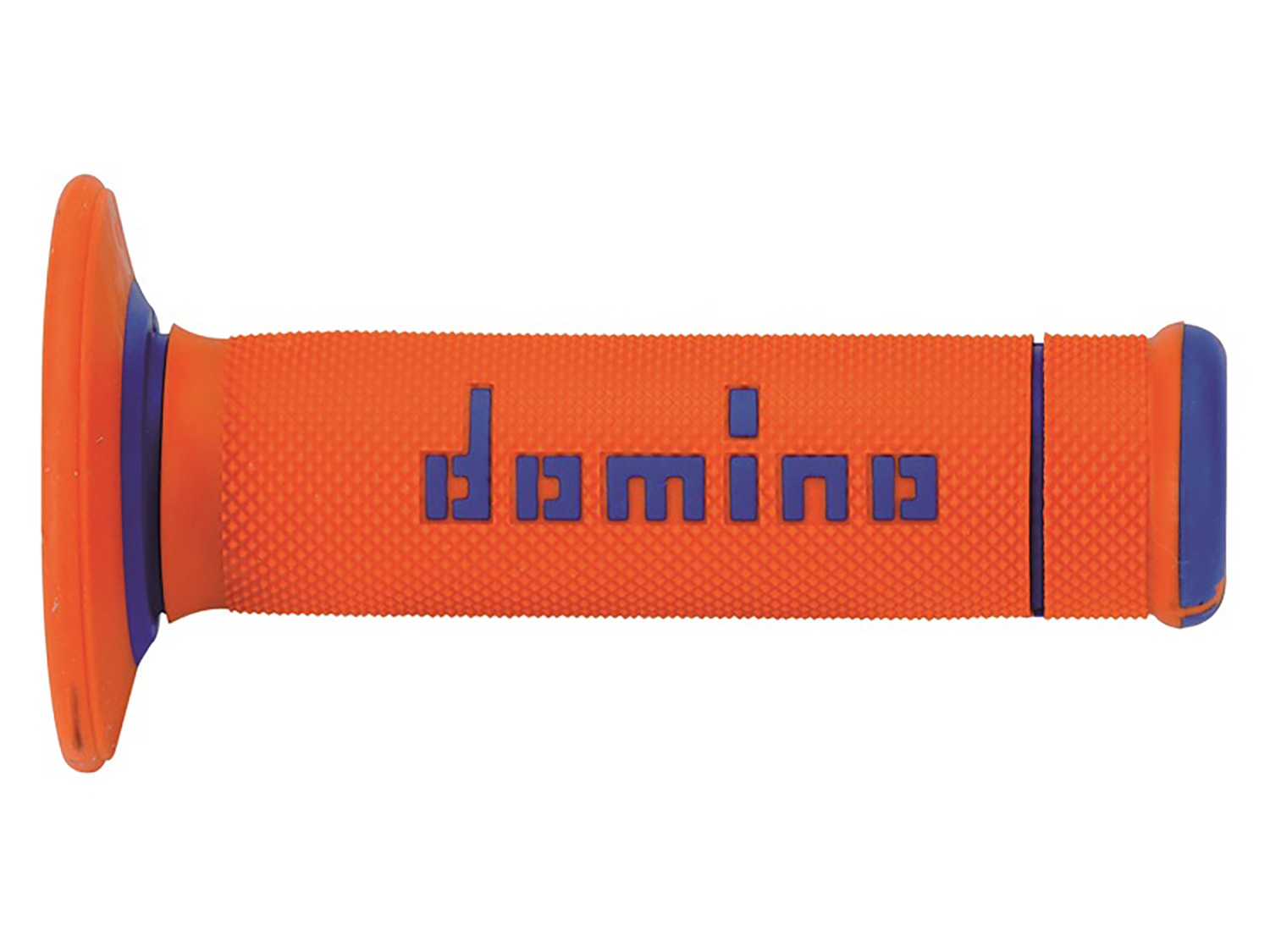 gripy A190 (offroad) délka 123 + 120 mm, DOMINO (oranžovo-modré)