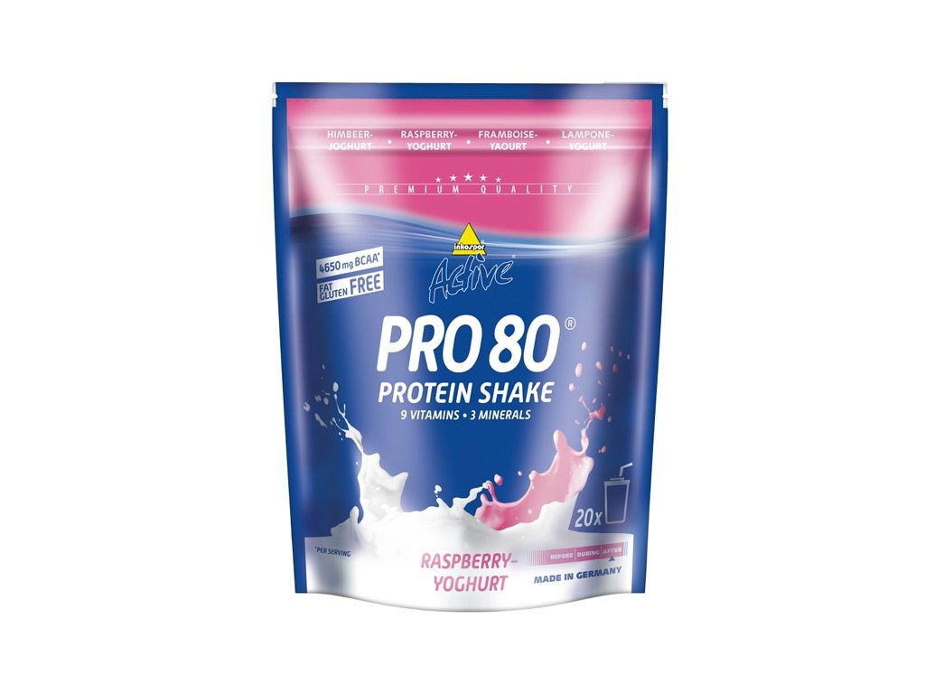 protein ACTIVE PRO 80 / 500 g Malina-jogurt (Inkospor - Německo)