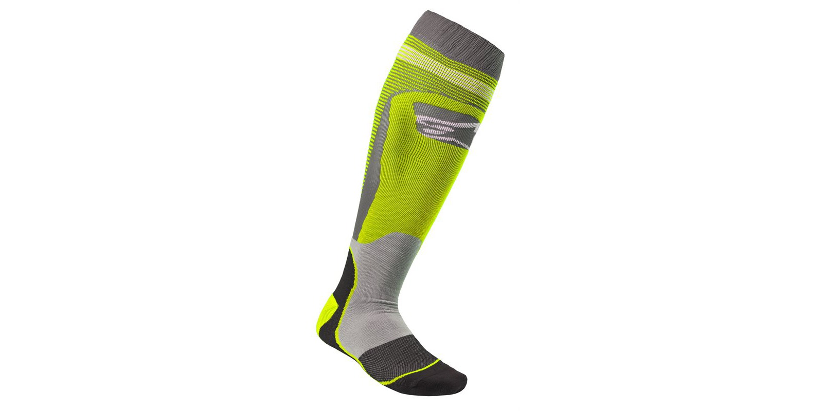 ponožky MX PLUS-1, ALPINESTARS (žlutá fluo/šedá) 2023