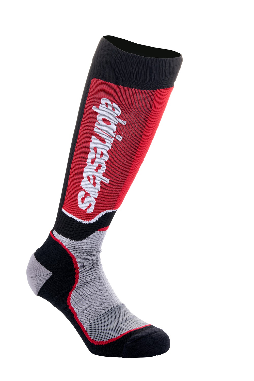 ponožky MX PLUS, ALPINESTARS, dětské (černá/červená/šedá) 2024