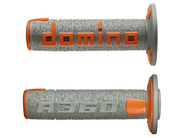 gripy A360 (offroad) délka 120 mm, DOMINO (šedo-oranžové)