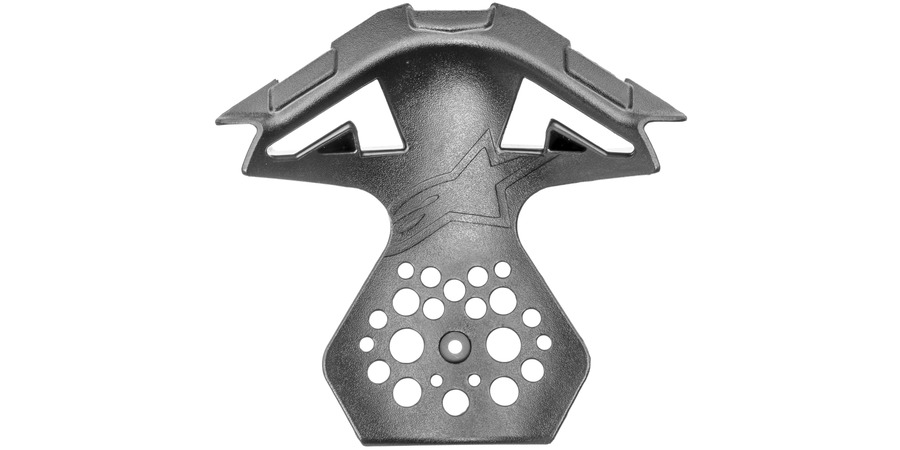 vrchní a vnitřní díl krytu bradové ventilace pro přilby SUPERTECH S-M10 a S-M8, ALPINESTARS (černá, verze ECE 22.05)