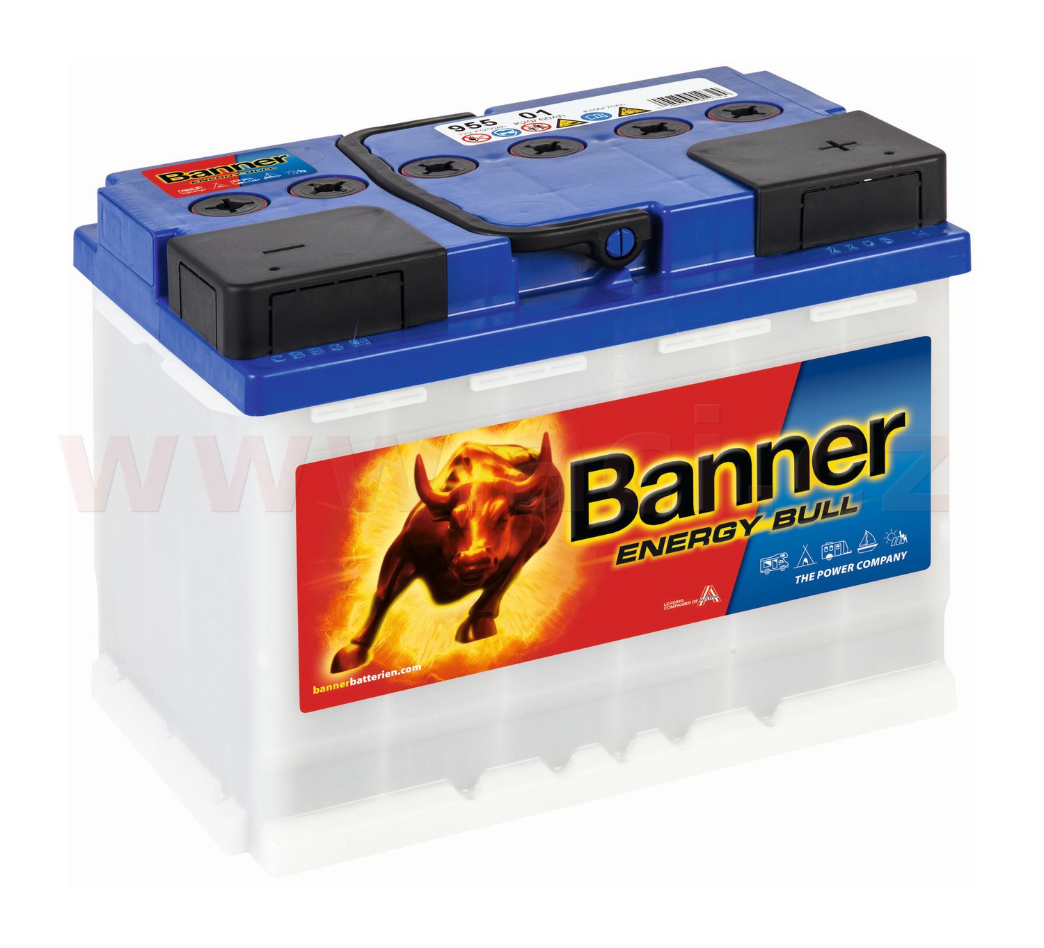 60Ah trakční baterie, pravá BANNER Energy Bull Dual Power 241x175x190