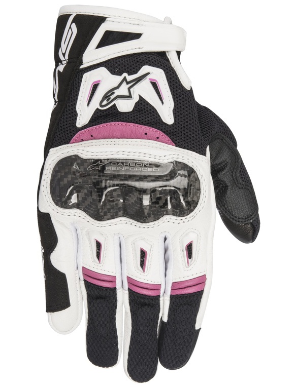 rukavice STELLA SMX-2 AIR CARBON, ALPINESTARS, dámské (černé/bílé/fialové) 2024