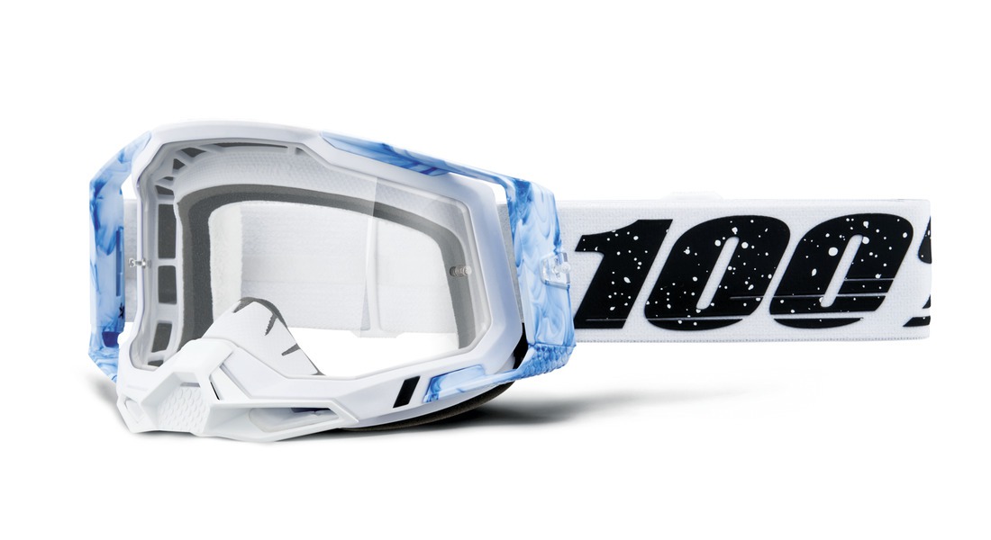 RACECRAFT 100% brýle Mixos, čiré plexi