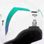 Spoilery pro helmu Icon Airform zelené - zrcadlové