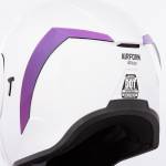 Spoilery pro helmu Icon Airform fialové- zrcadlové