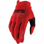 Motokrosové rukavice 100% iTrack červené
